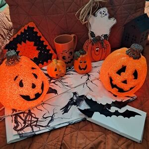 Halloween Pumpkin Decor Set